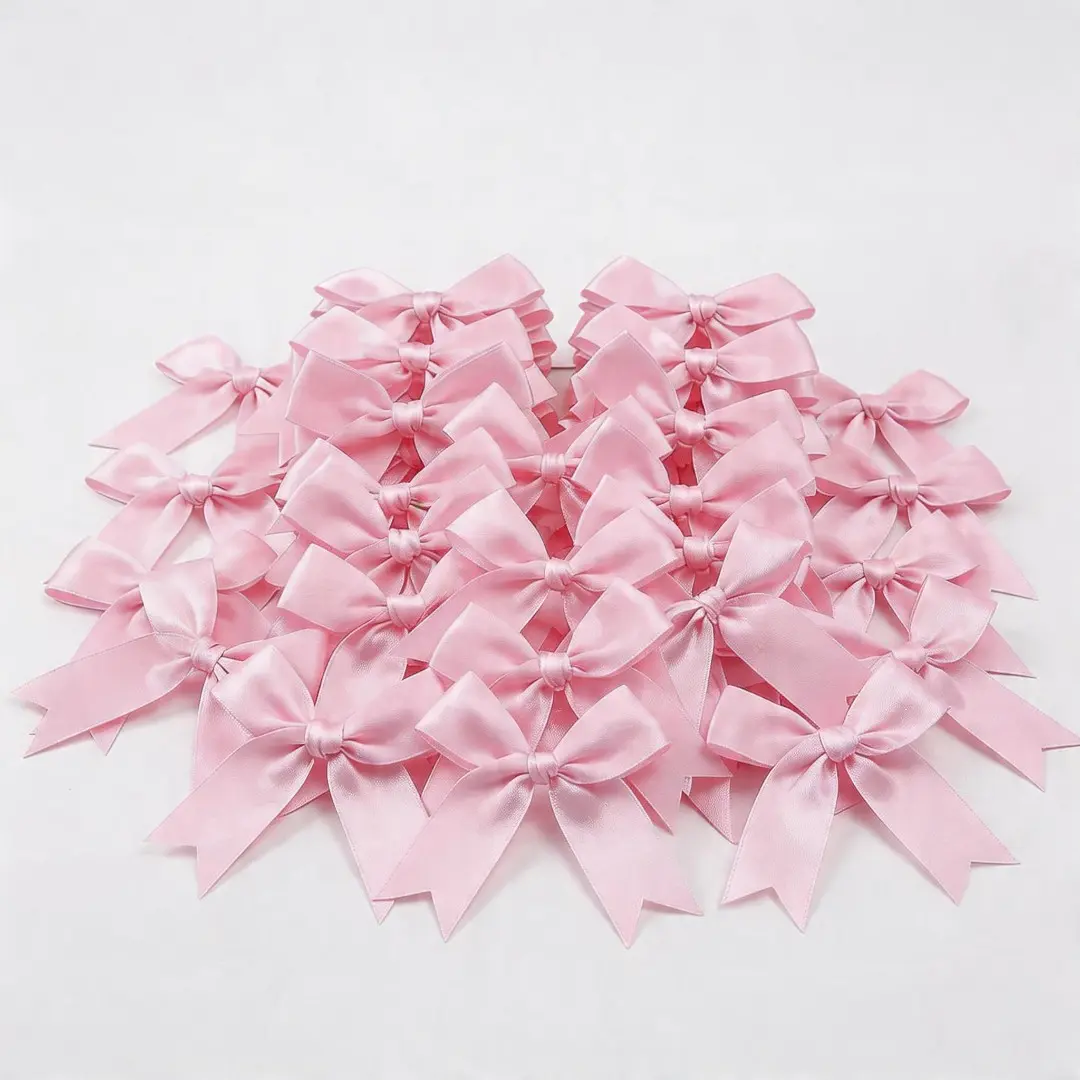 Gift Wrap Bow Set of 40, 3.3 Inch Elegant Satin Bows, Ideal for Cute Packaging, Gift Wrapping, Wedding Decor, Party Decor, Birthday, Christmas, Anniversary, DIY Crafts