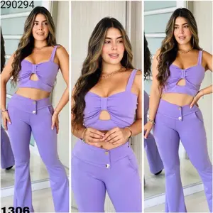 Colombian Set Violet  One Size Womenswear  Comfort Sleeveless
