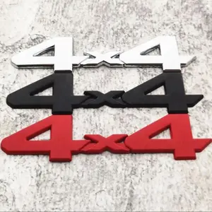 1 pc  Universal Off-road Metal Sticker Trunk Bagde Rear Label  4x4