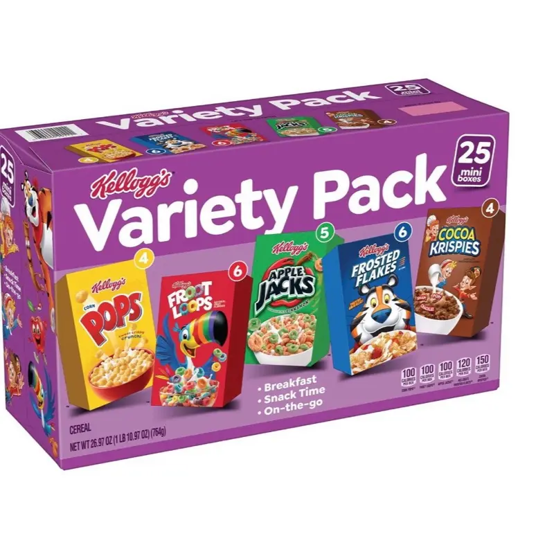 Assorted Cereal Variety Pack, 25 pk. Assorted Cereal Variety Pack, 25 pk.
