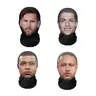 Adult 3D Printed Mask - 23Cm * 40Cm UV-Protective Motorcycle Protective Gear, Breathable Mesh Fabric, High Visibility Head & Face Cover, Football Fans Party Mask, Outdoor Accessory,toolupgrade