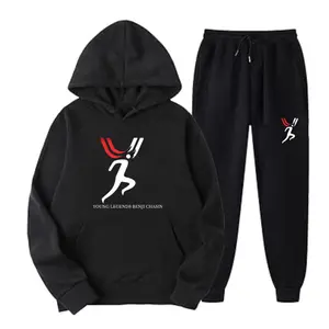 "Running Man" Collection YLBC Tracksuits Cotton Hoodie & Joggers Set unisex