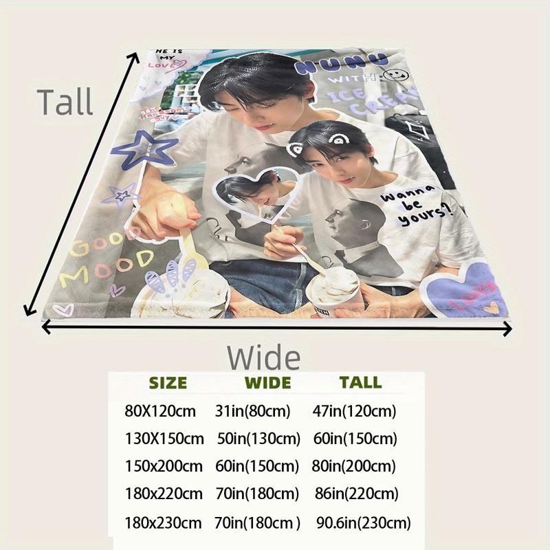 Cha Eun-woo ideathe simple flannel blanket to fit the travel rest and spread it out freely, pulling the comfort into every scene, giving partners at the carnival, and igniting the vitality of the journey with a pleasant experience