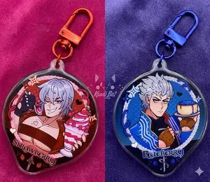 DMC Dante and Vergil Pudding Keychains,  Perfect Gift for Fans & Collectors