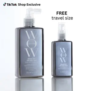 [NEW] Color Wow Dream Coat for Curly Hair - Full Size Treatment and FREE Mini Treatment - Heat Protectant Spray for Frizz-Free, Curly Hair