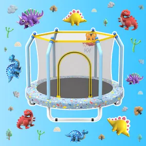 55 inch Toddler Trampoline for Kids Ages 1+ Indoor & Outdoor Trampoline Small Children Trampolines Sports Equipment Gifts for Boys Girls Christmas Birthday Toys, 55", Halloween decor,Cute Girly Gifts,anniversary gift,fall decorations Play Fun