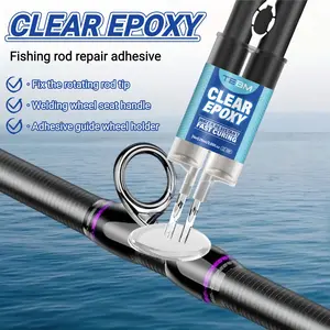 High Strength Epoxy Ab Adhesive, Fast Dry Transparent Injection Glue, Waterproof Gel for Metal Plastic Repair, RV Home Industrial Use, Super Glue Clear