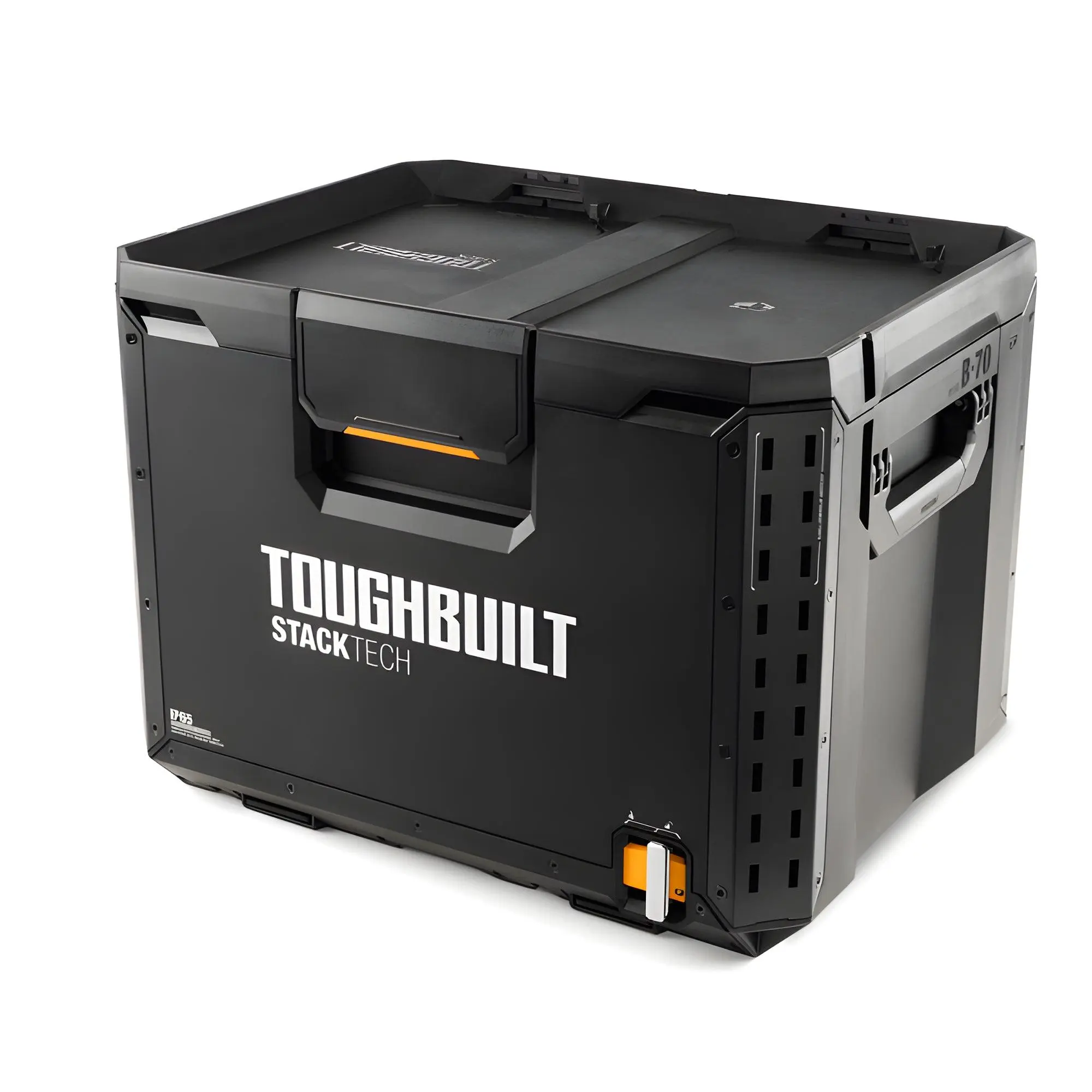 ToughBuilt StackTech XL Tool box Organizer with Lock and Removable Tray, Black ToughBuilt StackTech XL Tool box Organizer with Lock and Removable Tray, Black