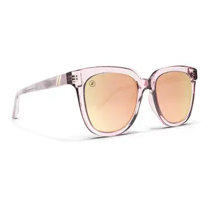 Blenders Eyewear Gemstone Gal Tinted Lens Sunglasses with Gloss Crystal Pink Frame & Polarized Champagne Mirrored Lenses for Women