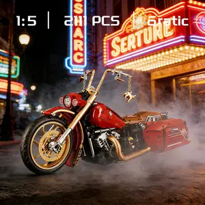 1:5 Static 2025 New Motorcycle Building Blocks, 2111PCS.Collectible Display Kit for Motorcycle Fans