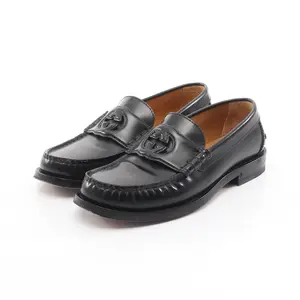 Pre-owned GUCCI Other Small Leather Goods Interlocking G Leather Loafers