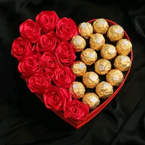 Eternal roses gift heart shape box regalo corazon rosas eternas regalo Decor