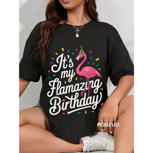 100% Cotton It's My Flamazing Birthday Flamingo Birthday T-Shirt