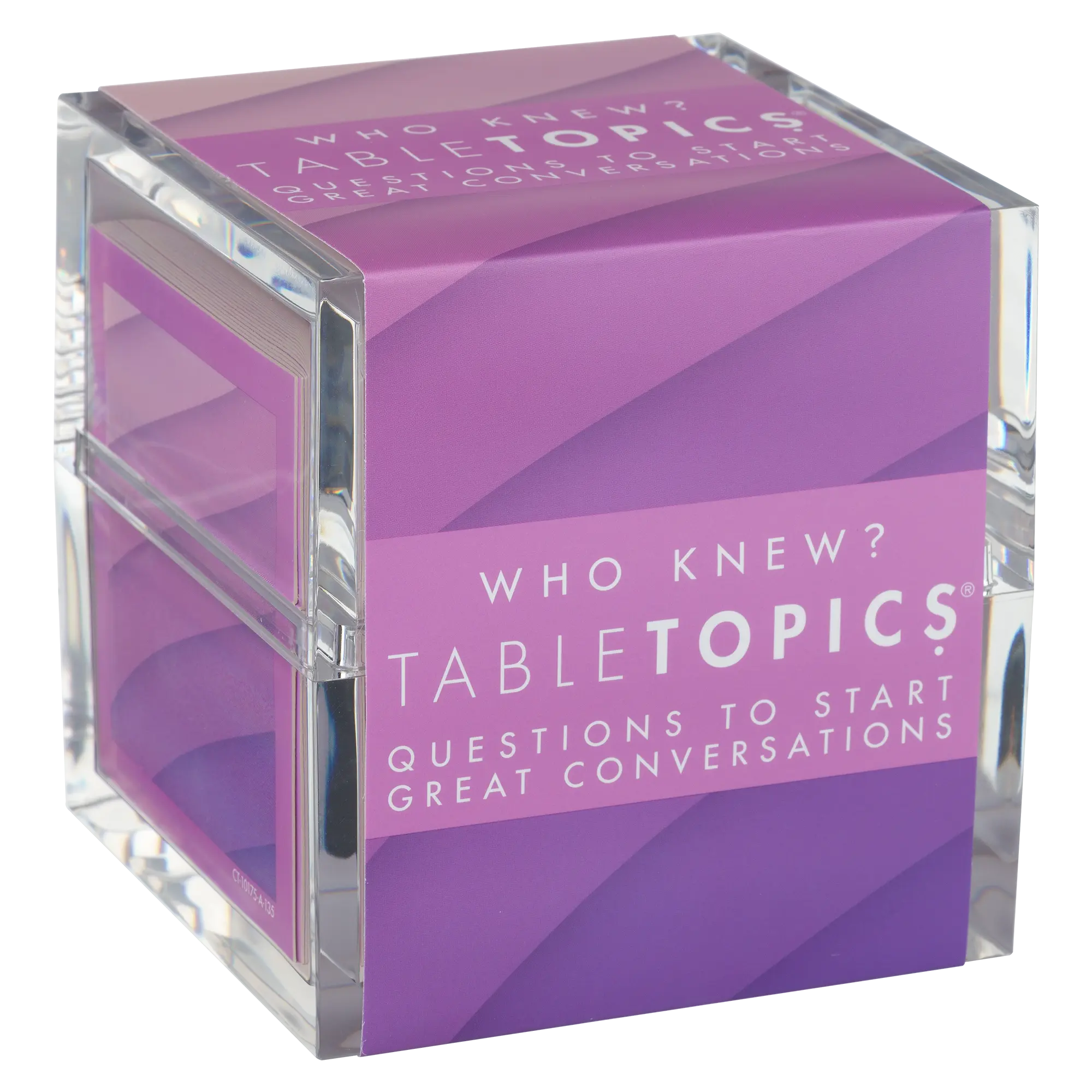 TableTopics Who Knew? Question Card Game - 135 Fun Conversation Starter Cards for Family Dinner & Game Nights