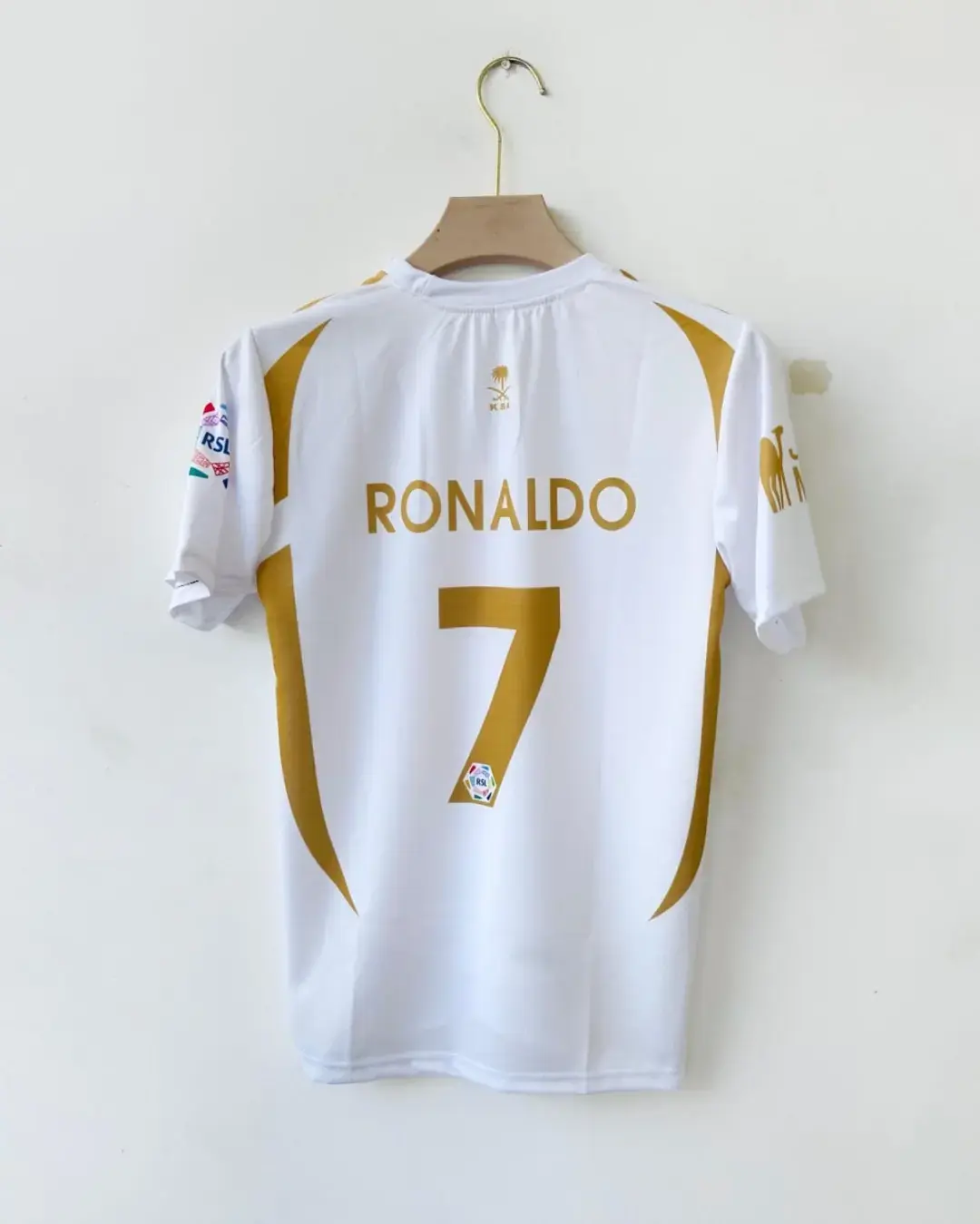 2025/26 White Gold Football Jersey Casual Style