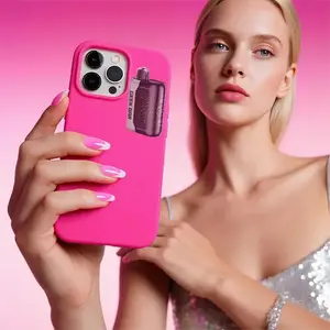 GEEK BAR Minimalist Psalms Silicone Phone Case - Pink Color, Durable Protection for Cellphone - Cover