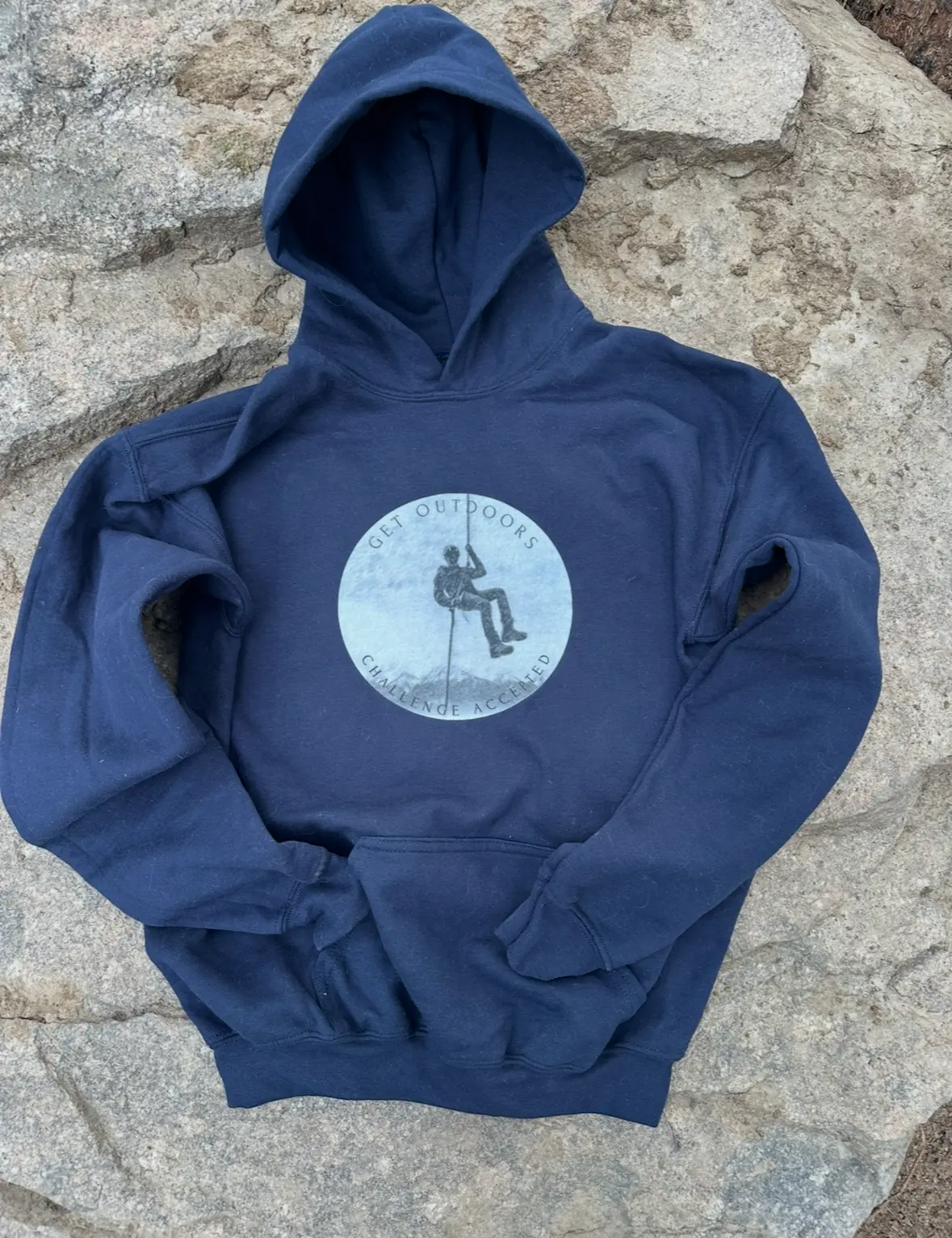 Solo Climber-Youth Heavy Blend Hooded Sweatshirt