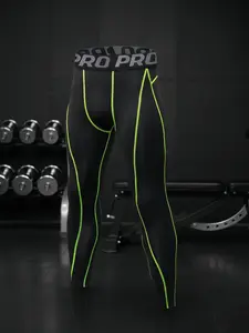 Men's Sporty Compression Long Pants, Quick-Dry Gym Workout Tights, Running Basketball Football Base Layer, All Seasons