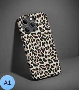 Leopard Phone Case Aesthetic Style – Trendy Animal Print Slim Protective Cover – Cute Fashion Design – Everyday Protection & Gift Idea