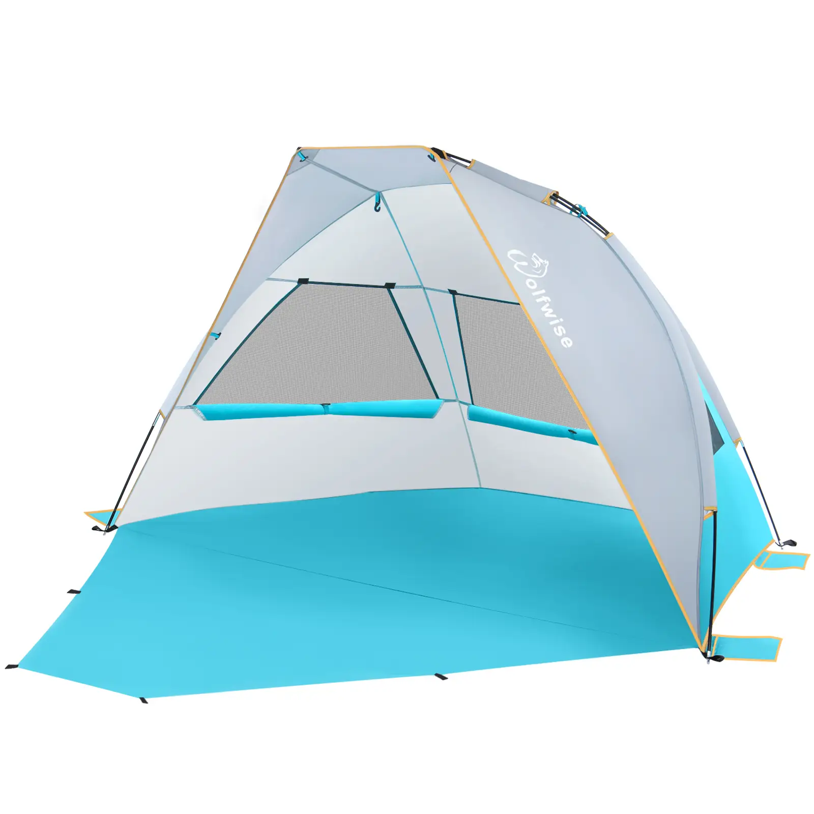 WolfWise UPF 50+ Pop-up / Pole Beach Tent Sun Shelter Indoor Playhouse Canopy Cabana Camping Outdoor Folding outdoorfun