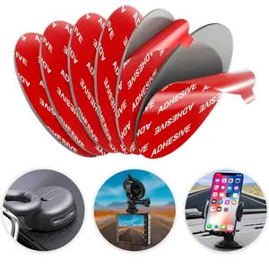 6 Pack Adhesives for Suction Cup Mount, 53mm(2.09inch) Sticky Adhesive Replacement Kit, Compatible with Car Dashboard Pad Mounting Disk, GPS Dash Cam Suction Cup Mount and Socket Mount