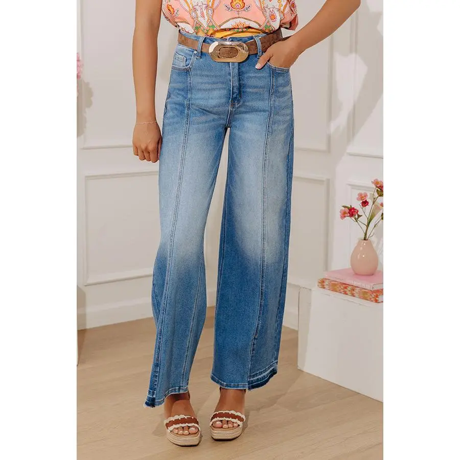 The Emerson High Waist Wide Leg Jean