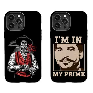 Doc Holliday Phone Case Val Kilmer Tombstone Tribute Suitable for iPhone 17/16/15/14/13/12/11 Pro Max/Plus and  Samsung Galaxy S23FE/22/23/24/25