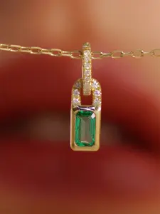 1 PC Glamorous Cubic Zirconia Necklace Pendant For Women Valentine's Day Gift Wedding Jewelry Bling Stylish Accessory