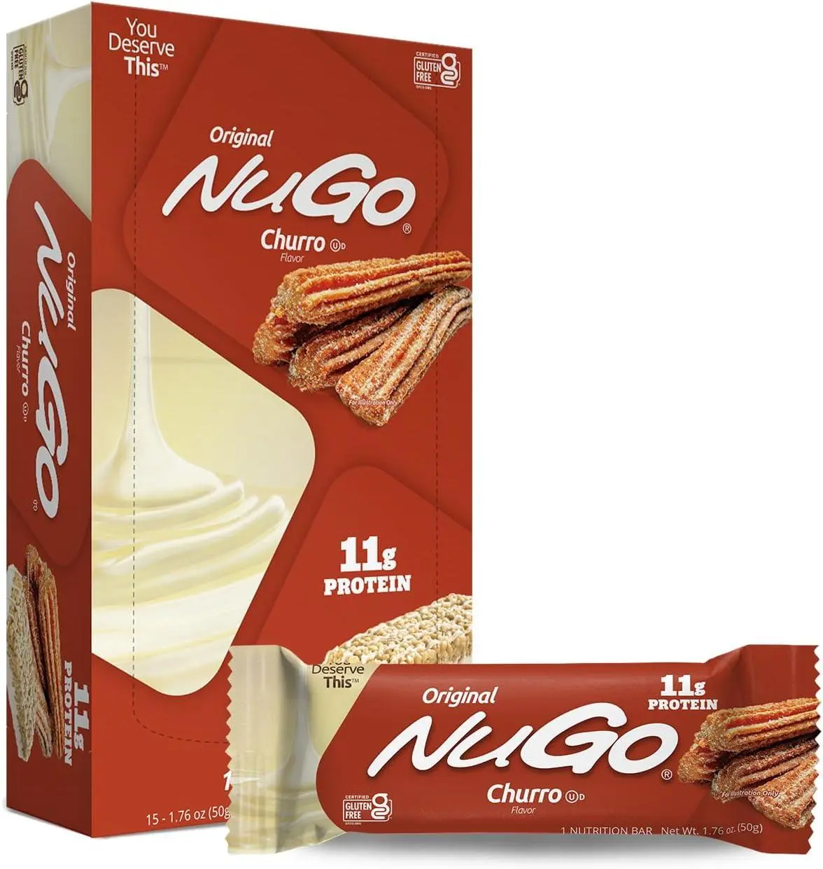 Nugo CHURRO Protein Bar  1.76 oz 15ct