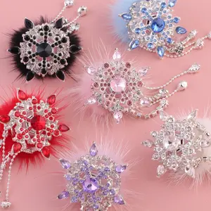4PCS DIY Rotatable Snowflake Ballpoint Pen Beaded Keychain Phone Chain ,4 Pieces Set ,Mixed color,very suitable for office stationery and writing enthusiasts gifts, bead pen DIY  fancy beads jewelry bead unique  beads