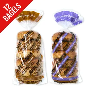 Just Bagels 6 French Toast and 6 Cinnamon Raisin Bagels Non-GMO Authentic New York Style Chewy Crunchy Bagels Made in Da Bronx