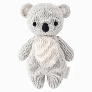 cuddle+kind Baby koala 7" hand-knit doll - gives 5 meals, fair trade, heirloom quality, 100% cotton yarn