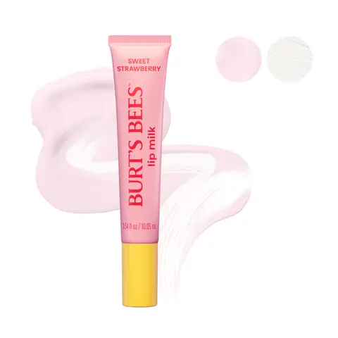 Burt's Bees Lip Milk with Jojoba Oil & Almond Milk | Lightweight Hydrating Lip Treatment & Primer | Clear Sheen Lip Moisturizer