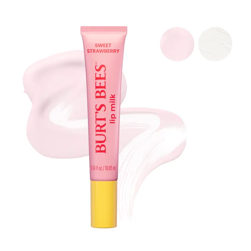 Burt's Bees Lip Milk with Jojoba Oil & Almond Milk | Lightweight Hydrating Lip Treatment & Primer | Clear Sheen Lip Moisturizer