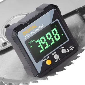 2-in-1 Digital Angle Gauge &amp; Inclinometer – Magnetic Electronic Leveler Protractor for Woodworking Construction Machinery | Dual Range (0-90°/0-180°) Backlit Display IP54 Rated