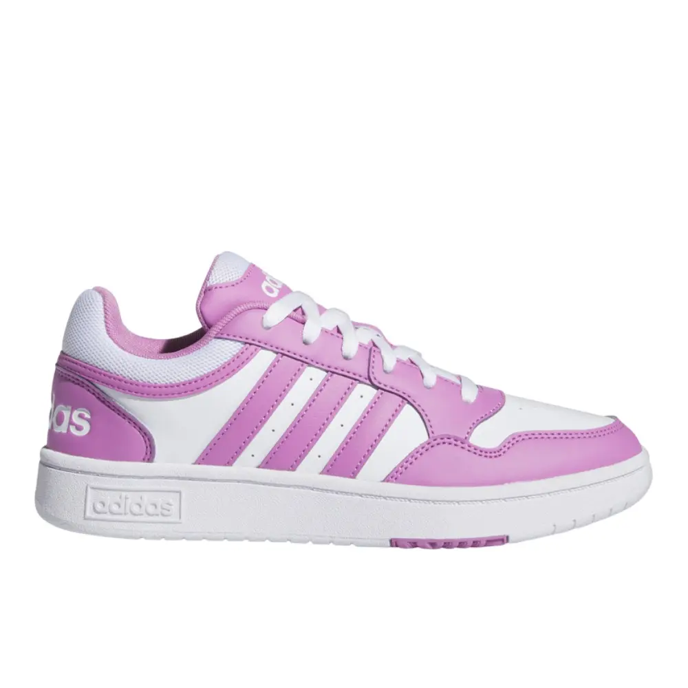 adidas Womens Hoops 3.0 Sneakers Shoes Casual - Purple, White