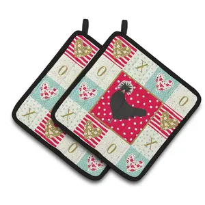 Carolines Treasures  7.5 x 7.5 in. Polish Poland Chicken Love Pair of Pot Holders