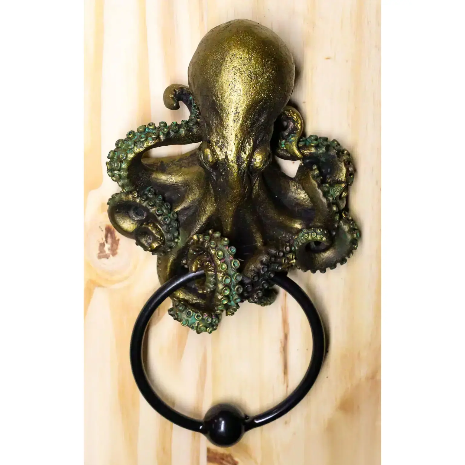 Ebros Deep Ocean Creature Octopus Door Knocker 8.5"Tall Kraken Monster Cthulhu