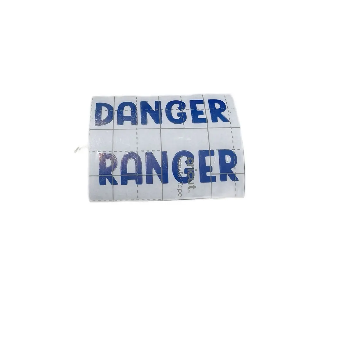 Danger Ranger Blue Holographic Chrome Sticker