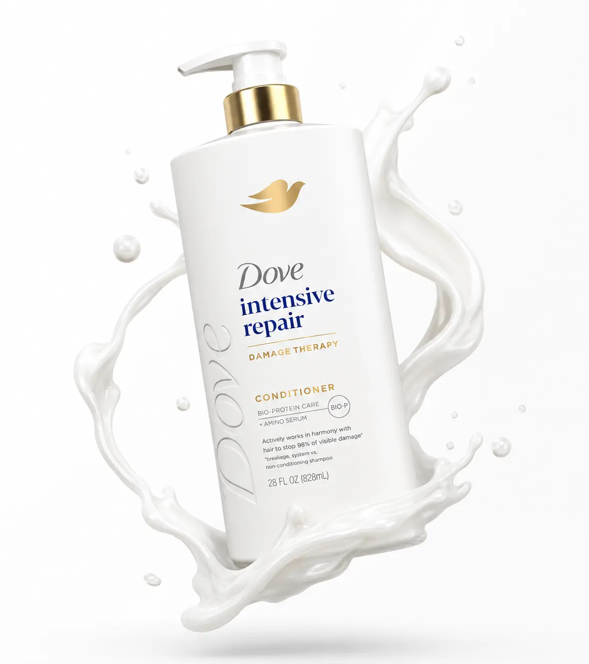 Dove Intensive Repair Conditioner for Damaged Hair & Breakage, Nourishing Conditioner for Dry & Weak Hair, 28 oz