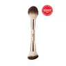 DIBS Beauty Duo Brush Face - Cream & Powder Dual Ended Brush for Blending, Setting, Building and Smoothing with High Quality Synthetic Brush Hairs