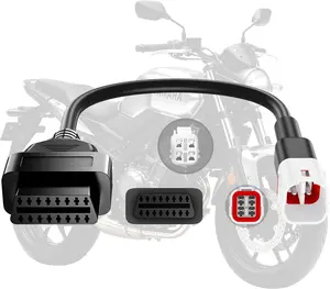 Motorcycle OBD2 Adapter Cable for Yamaha Motorcycles OBD Diagnostic Cable 3Pin to 16Pin
