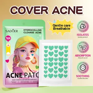 SADOER Acne Treatment Solutions High Pressure Pimple Relief Hydrocolloid Acne Patch 144 Thin Breathable Cartoon Student Acne Concealer