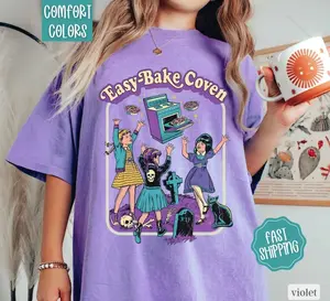Easy Bake Coven Shirt Comfort Colors, 90s Horror Fan Shirt, Oversized Graphic Tshirt, Vintage Tshirts, Halloween Tshirt halloween shirt B0G
