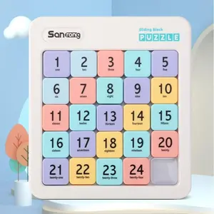 Digital Slide Puzzle Magnetic Math Game, Party Activity Supplies, Educational Toy, Fun Puzzle Game, Ideal for Kids and Adults