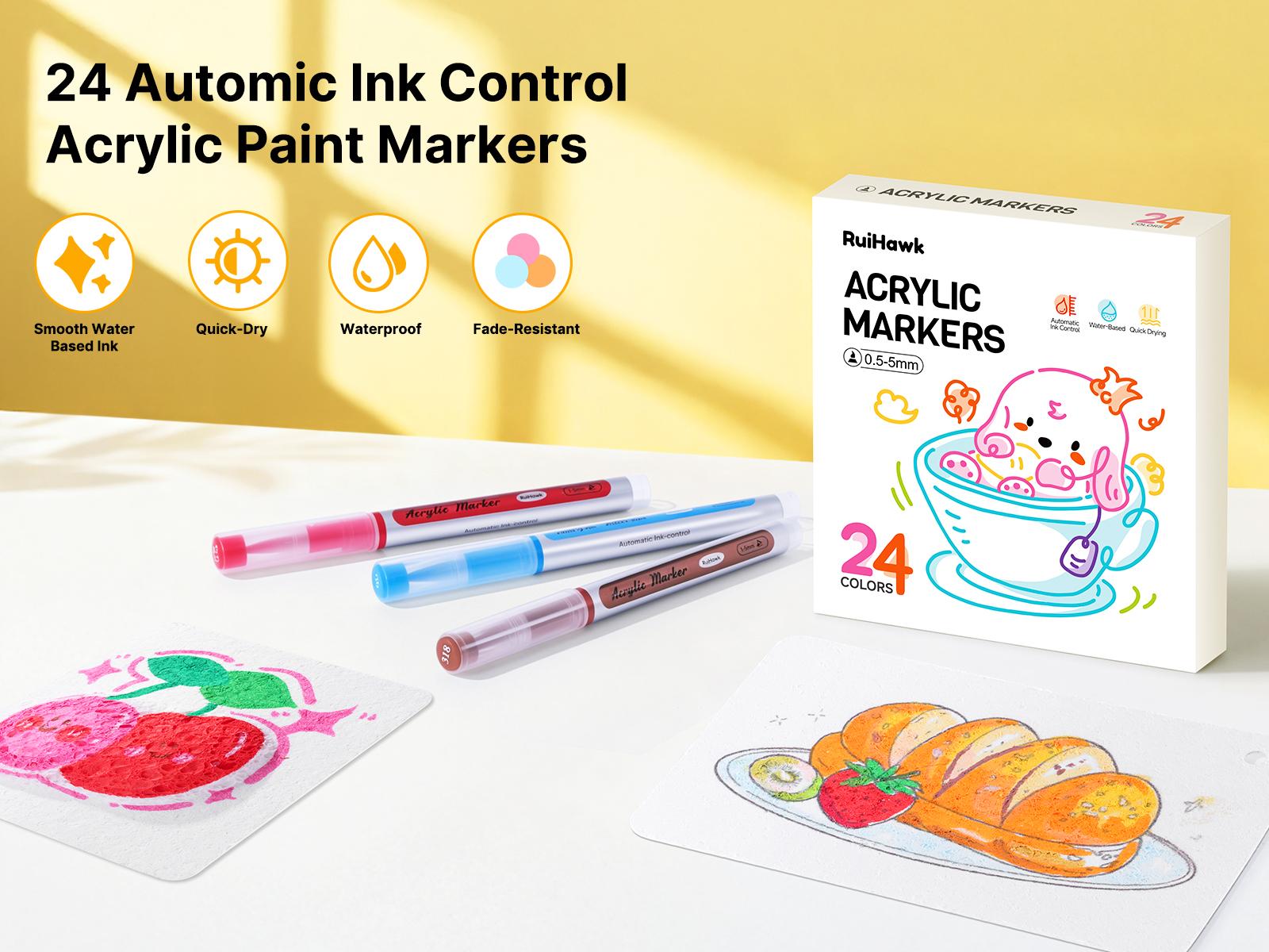 RuiHawk Art 75 Pcs Magic Foam Texture Painting Kit with 38 Rainbow Foam Sheets & 24 Non-Toxic Acrylic Paint Pens for Kids Ages 4-12 Creative Fun DIY Craft Supplies Portable & Durable RuiHawk Art 75 Pcs Magic Foam Texture Painting Kit with 38 Rainbow Foam Sheets & 24 Non-Toxic Acrylic Paint Pens for Kids Ages 4-12 Creative Fun DIY Craft Supplies Portable & Durable
