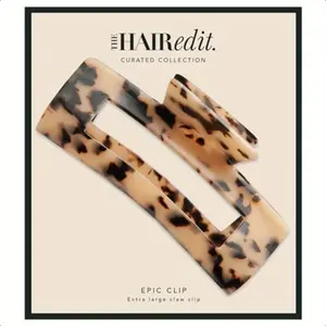The Hair Edit Epic Clip Jumbo Hair Claw Clip With A Tortoise Finish