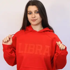 RED Limited Edition Zodiac Puff Print Unisex Sweatshirt or Hoodie, Astrology Apparel, Trendy Tops for Women for Men, Perfect Gift,Sarcastic College Sweatshirt, Women's Crew Neck,Hoodie and Sweatshirt