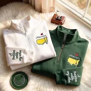 Golf Tournament Embroidered Quarter Zip Sweatshirt – Golf Tradition Apparel