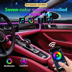 LED Color Cold Light Wireless Decoration Car Accessories Remote Control Atmosphere Lamp dash cam Led Dashboard cute car accessories starlight headliner truck accessories